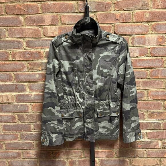 Love Tree Women’s Camouflage Full Zip Utlity Jacket Size Large - Picture 2 of 6